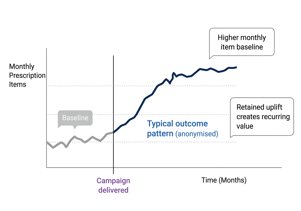 DSP Outcome Pattern Graph